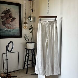 Forever 21 White Patterned Trousers